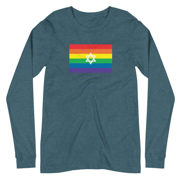 Israel LGBT Pride Flag Unisex Long Sleeve Tee