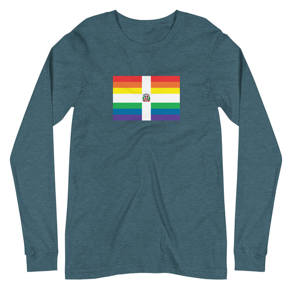 Dominican Republic Pride LGBT Flag Unisex Long Sleeve Tee