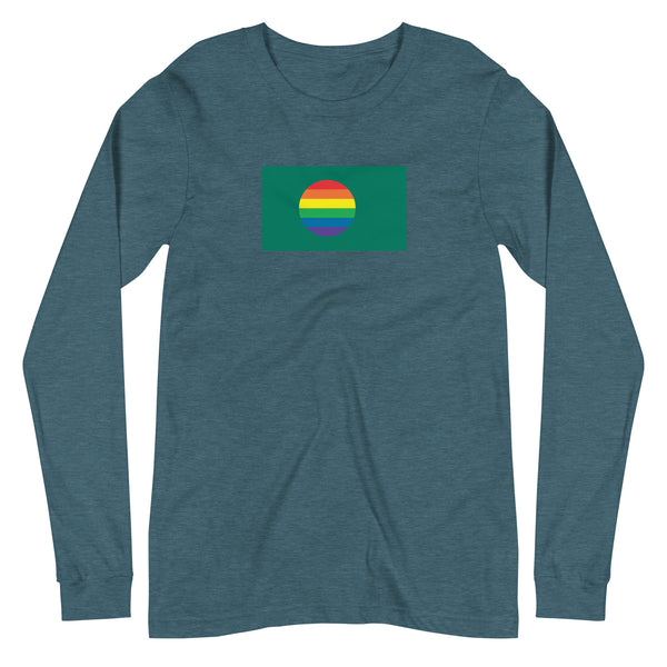 Bangladesh LGBT Pride Flag Unisex Long Sleeve Tee