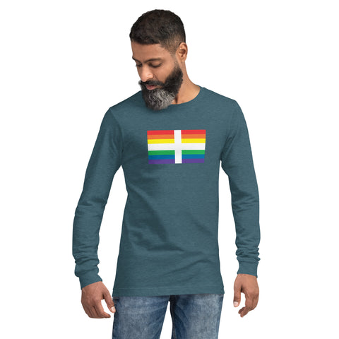 England Pride Flag Unisex Long Sleeve Tee