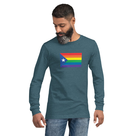 Catalonia LGBT Pride Flag Unisex Long Sleeve Tee