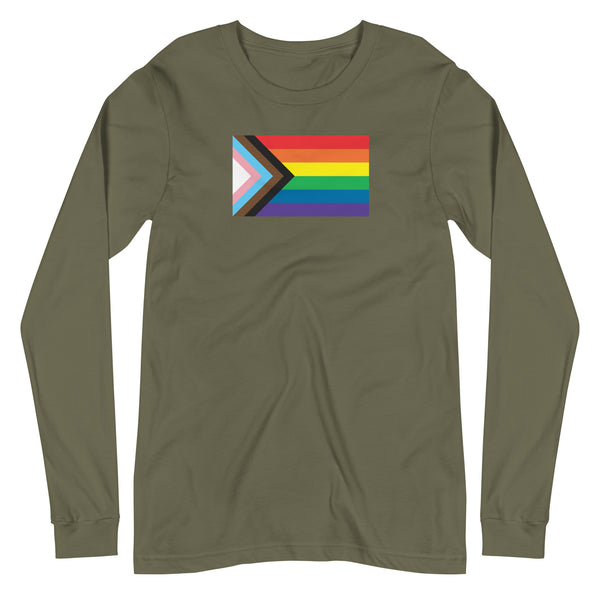 Progress Pride Flag Unisex Long Sleeve Tee