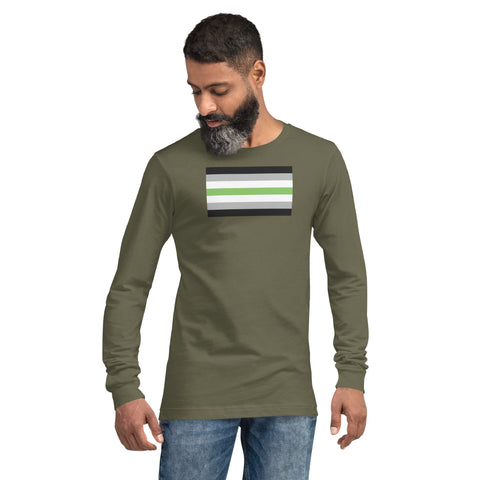 Agender Pride Flag Long Sleeve Tee