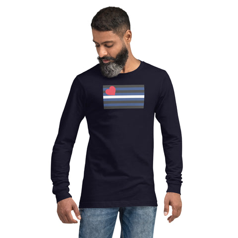 Leather Pride Flag Long Sleeve T-Shirt