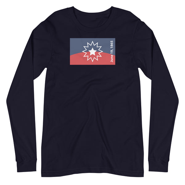 Juneteenth Flag Unisex Long Sleeve Tee