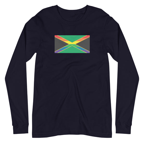 Jamaica LGBT Pride Flag Unisex Long Sleeve Tee