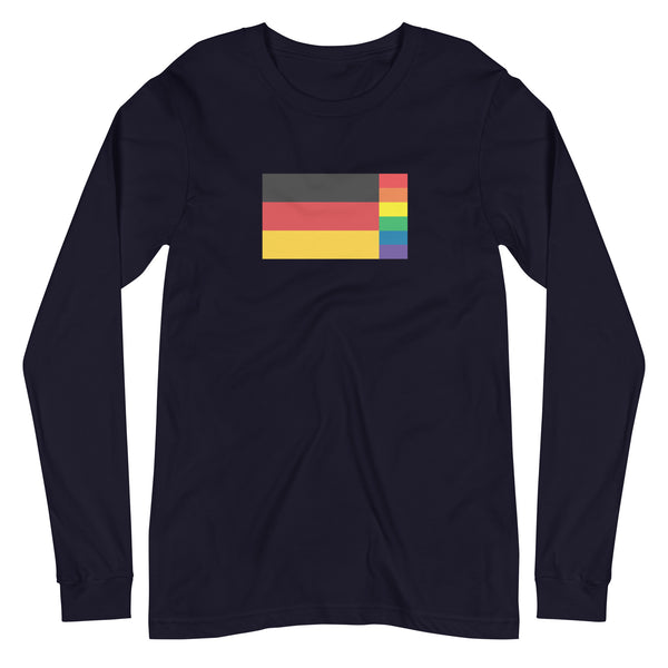 Germany LGBT Pride Flag Unisex Long Sleeve Tee