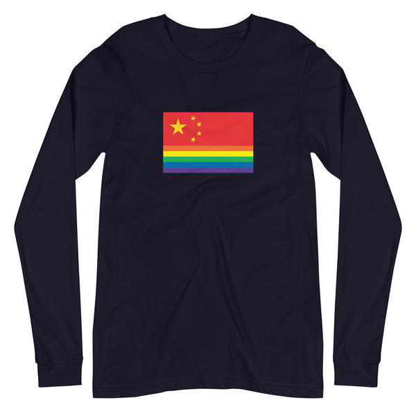China Pride Flag Unisex Long Sleeve Tee