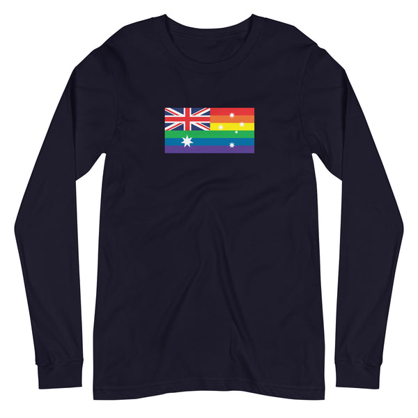 Australia LGBT Pride Flag Unisex Long Sleeve Tee