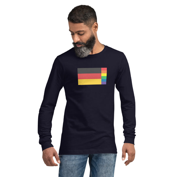 Germany LGBT Pride Flag Unisex Long Sleeve Tee