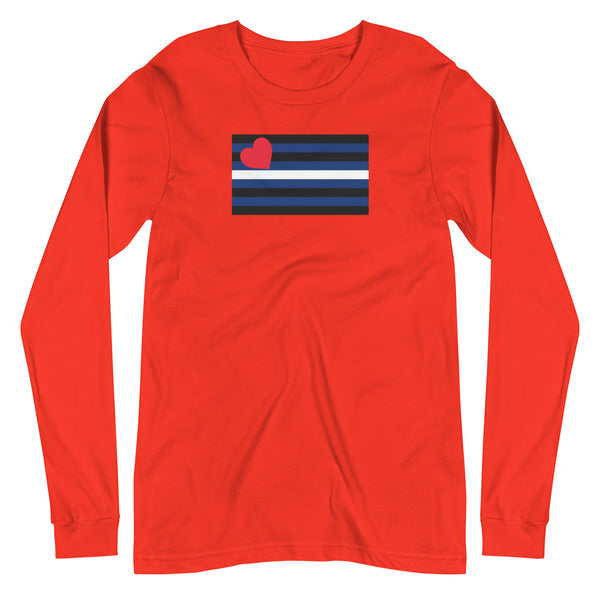 Leather Pride Flag Long Sleeve T-Shirt