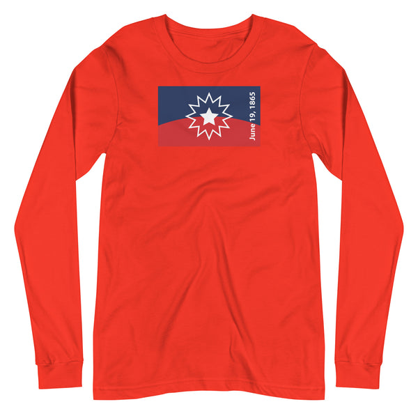 Juneteenth Flag Unisex Long Sleeve Tee