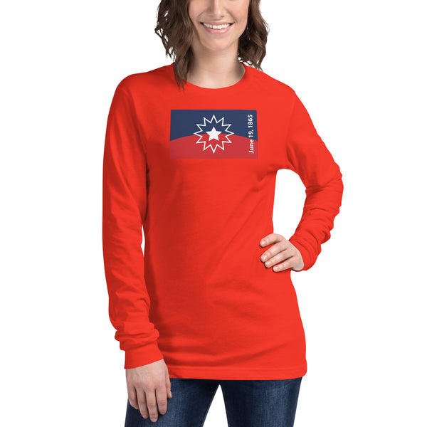Juneteenth Flag Unisex Long Sleeve Tee