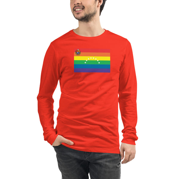 Venezuela LGBT Pride Flag Unisex Long Sleeve Tee
