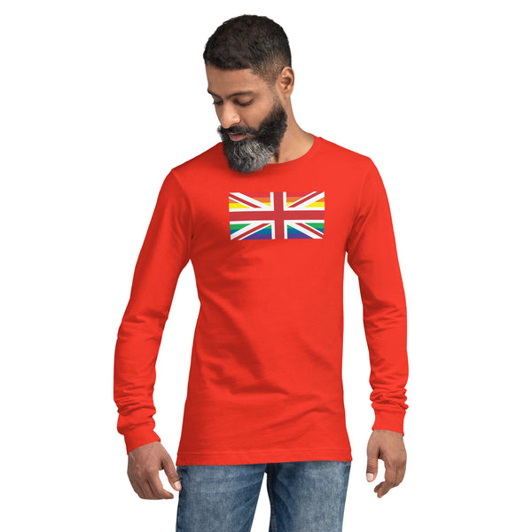 United Kingdom LGBT Pride Flag Unisex Long Sleeve Tee
