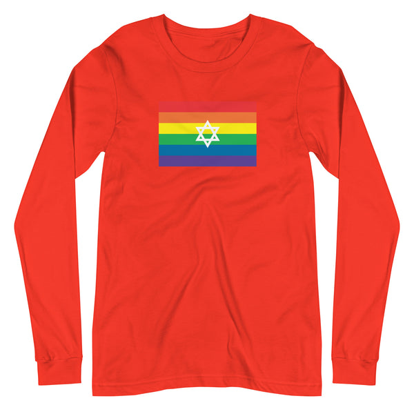 Israel LGBT Pride Flag Unisex Long Sleeve Tee
