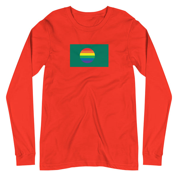 Bangladesh LGBT Pride Flag Unisex Long Sleeve Tee