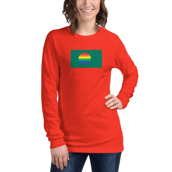 Bangladesh LGBT Pride Flag Unisex Long Sleeve Tee