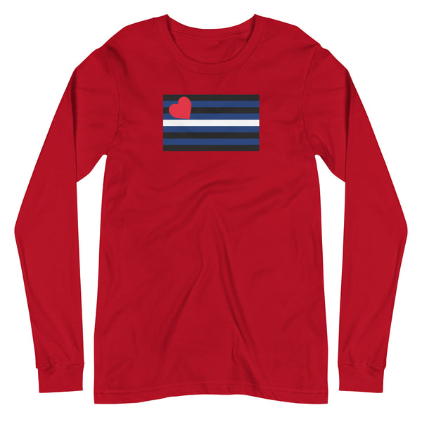 Leather Pride Flag Long Sleeve T-Shirt