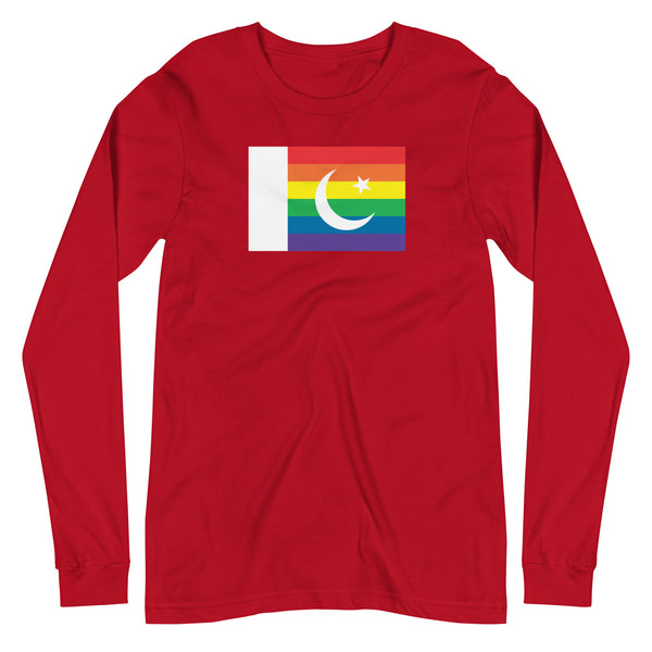 Pakistan LGBT Pride Flag Unisex Long Sleeve Tee