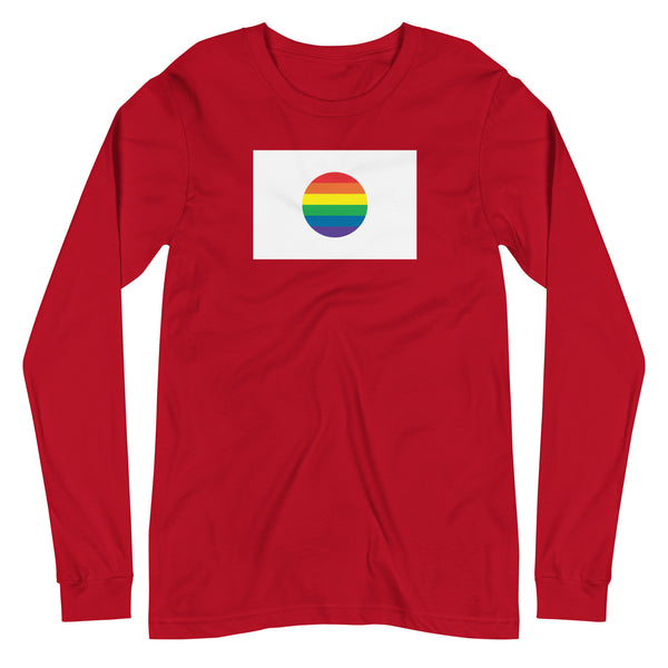 Japan LGBT Pride Flag Unisex Long Sleeve Tee