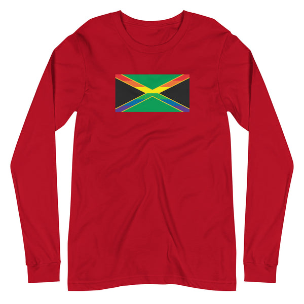 Jamaica LGBT Pride Flag Unisex Long Sleeve Tee
