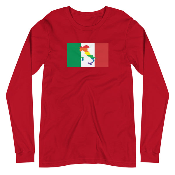 Italy LGBT Pride Unisex Long Sleeve Tee