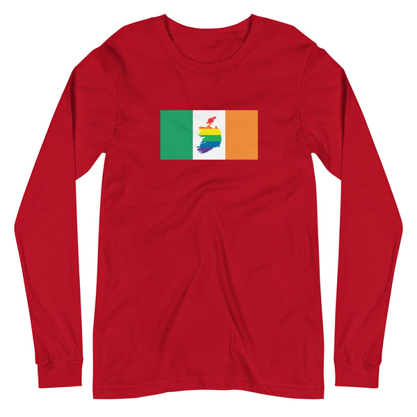 Ireland LGBT Pride Flag Unisex Long Sleeve Tee