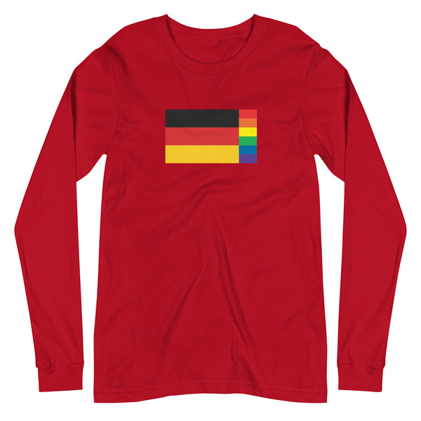 Germany LGBT Pride Flag Unisex Long Sleeve Tee