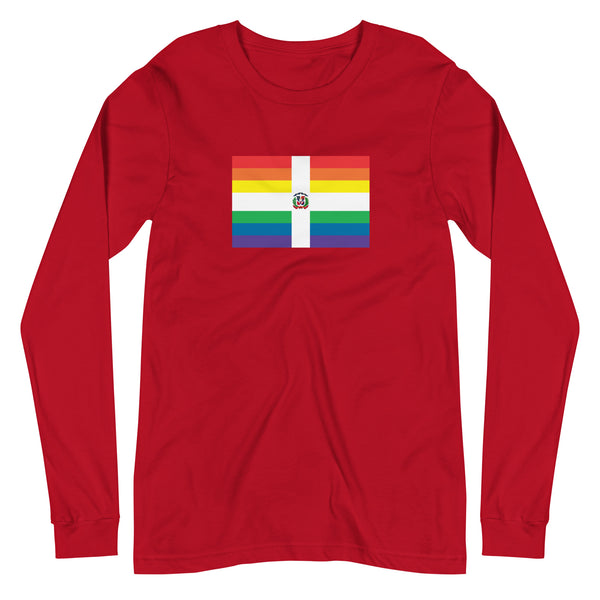Dominican Republic Pride LGBT Flag Unisex Long Sleeve Tee