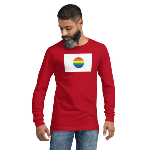 Japan LGBT Pride Flag Unisex Long Sleeve Tee