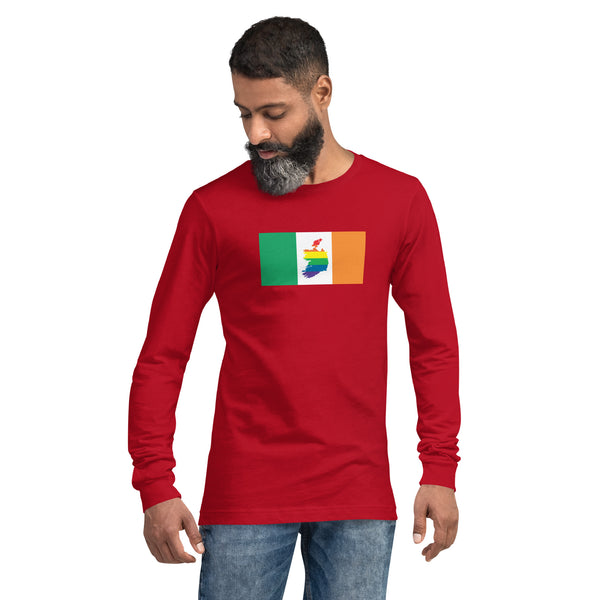 Ireland LGBT Pride Flag Unisex Long Sleeve Tee