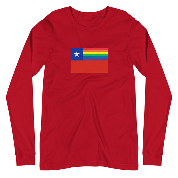 Chile LGBT Pride Flag Unisex Long Sleeve Tee