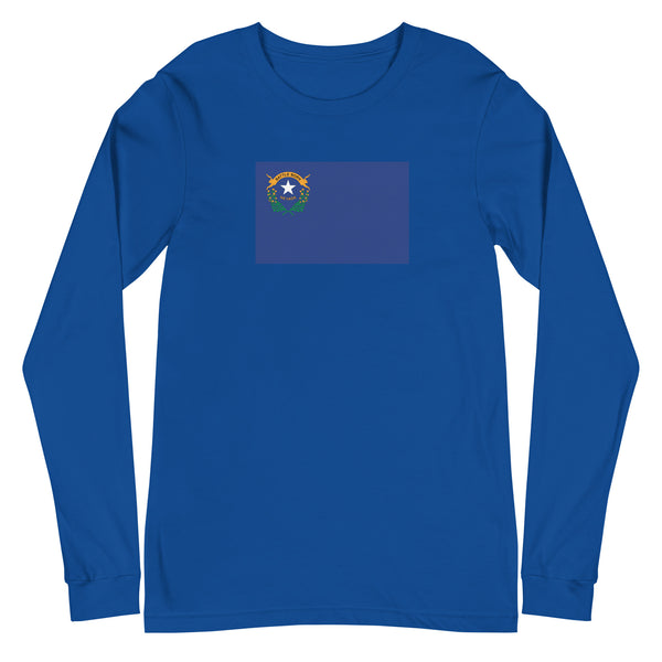 Nevada Flag Unisex Long Sleeve Tee