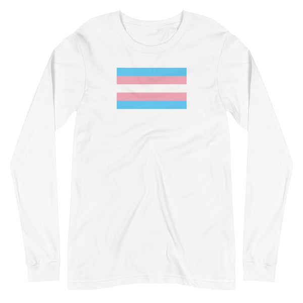 Trans Flag Long Sleeve Tee