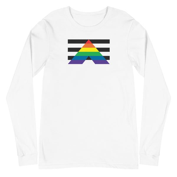 Straight Ally Flag Long Sleeve Unisex Tee