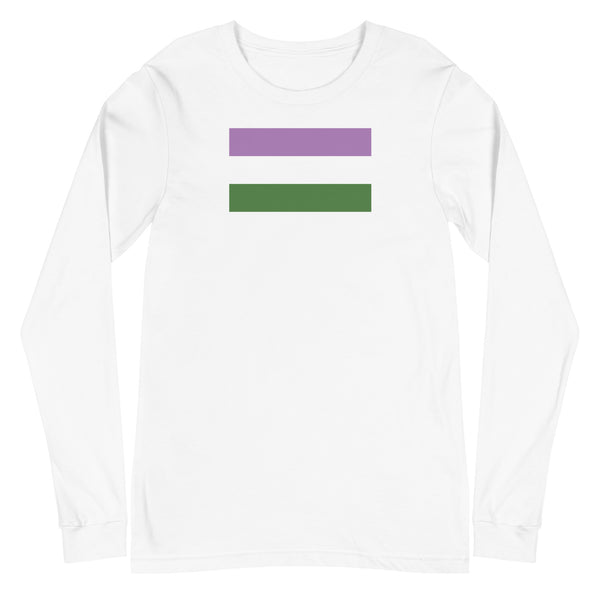 Genderqueer Flag Unisex Long Sleeve Tee