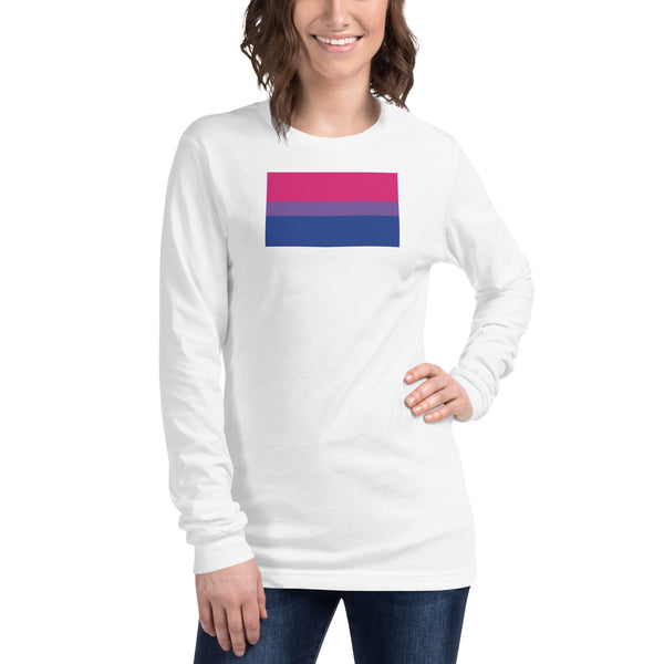 Bisexual Flag Unisex Long Sleeve Tee