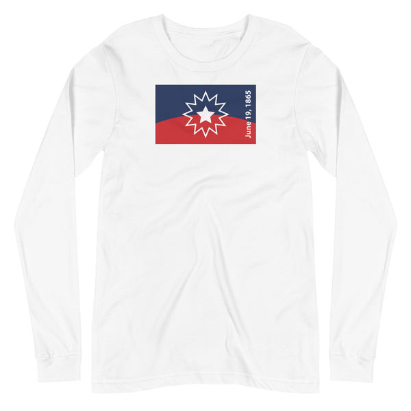 Juneteenth Flag Unisex Long Sleeve Tee