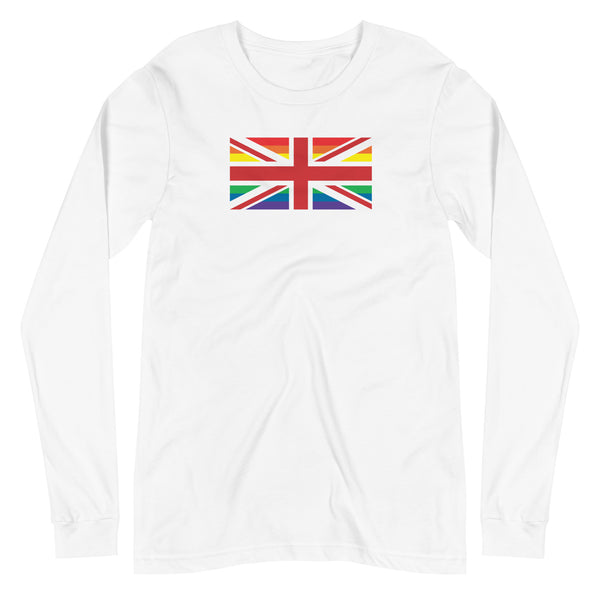 United Kingdom LGBT Pride Flag Unisex Long Sleeve Tee