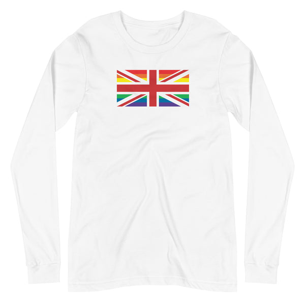 United Kingdom LGBT Pride Flag Unisex Long Sleeve Tee