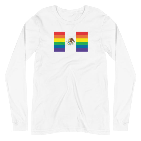 Mexico LGBT Pride Flag Unisex Long Sleeve Tee