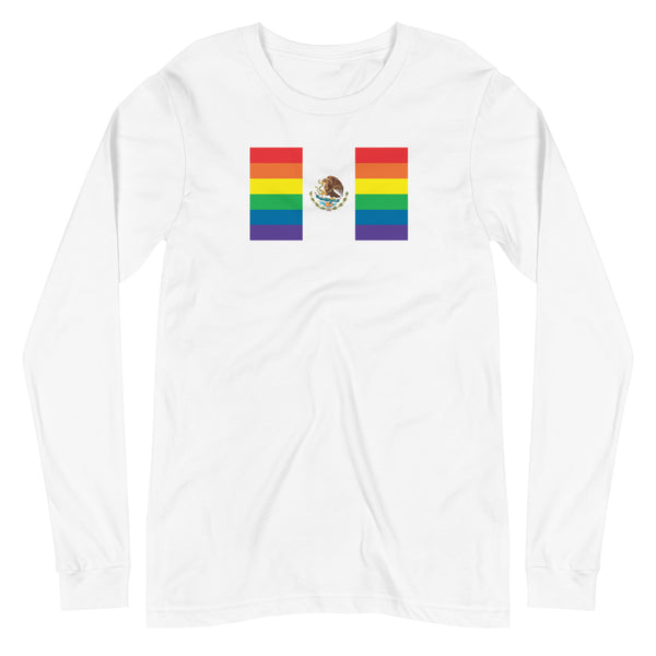 Mexico LGBT Pride Flag Unisex Long Sleeve Tee