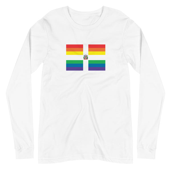 Dominican Republic Pride LGBT Flag Unisex Long Sleeve Tee
