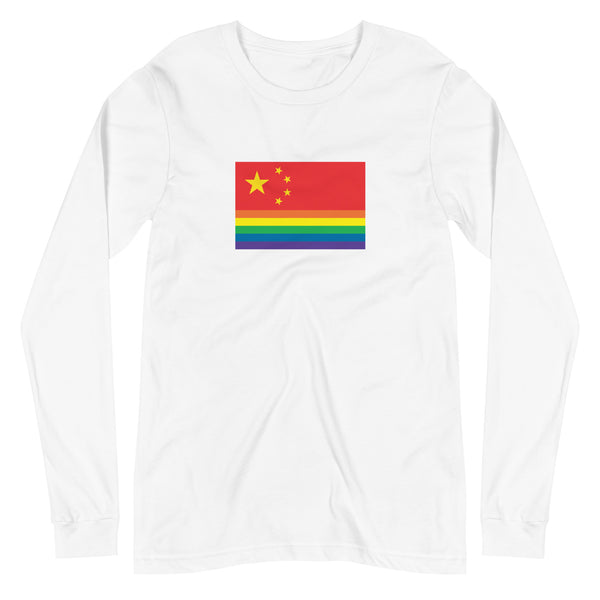 China Pride Flag Unisex Long Sleeve Tee