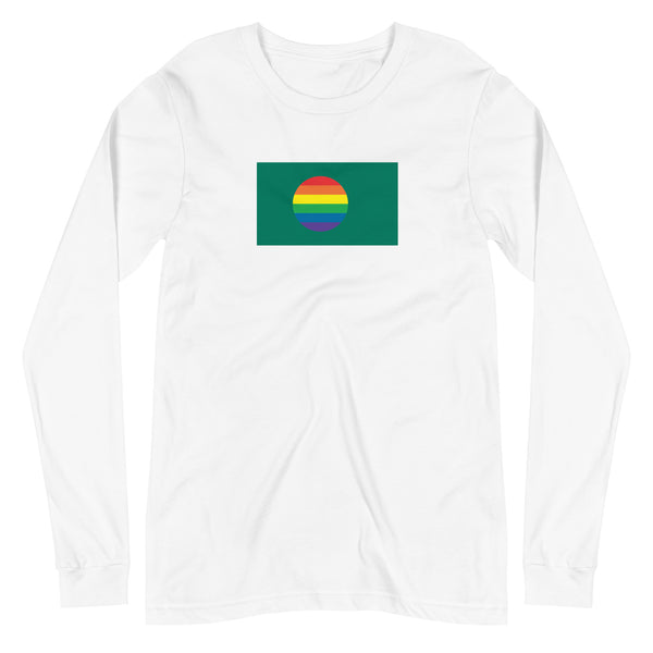 Bangladesh LGBT Pride Flag Unisex Long Sleeve Tee