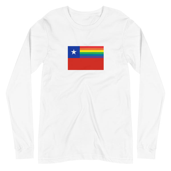 Chile LGBT Pride Flag Unisex Long Sleeve Tee