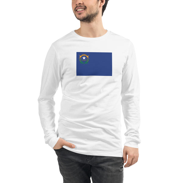 Nevada Flag Unisex Long Sleeve Tee