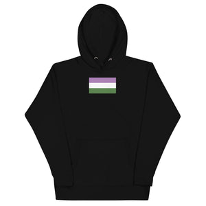 Genderqueer Flag Unisex Hoodie