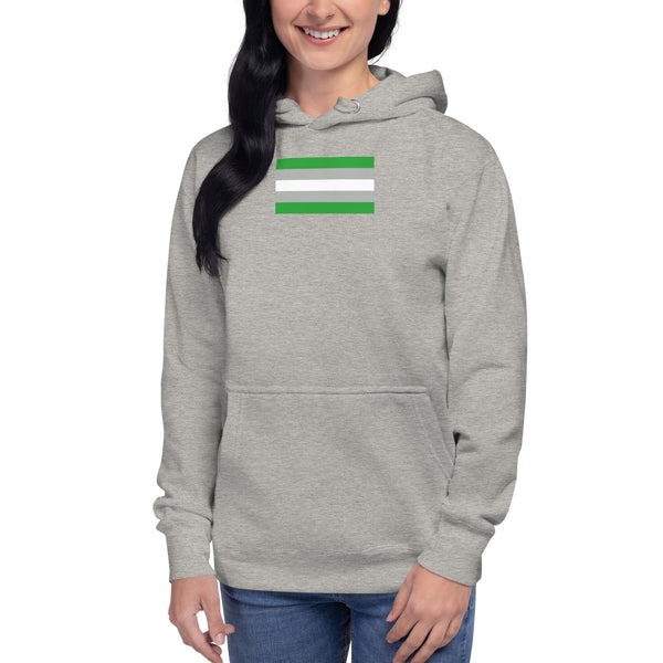 Gray Romantic Flag Unisex Hoodie